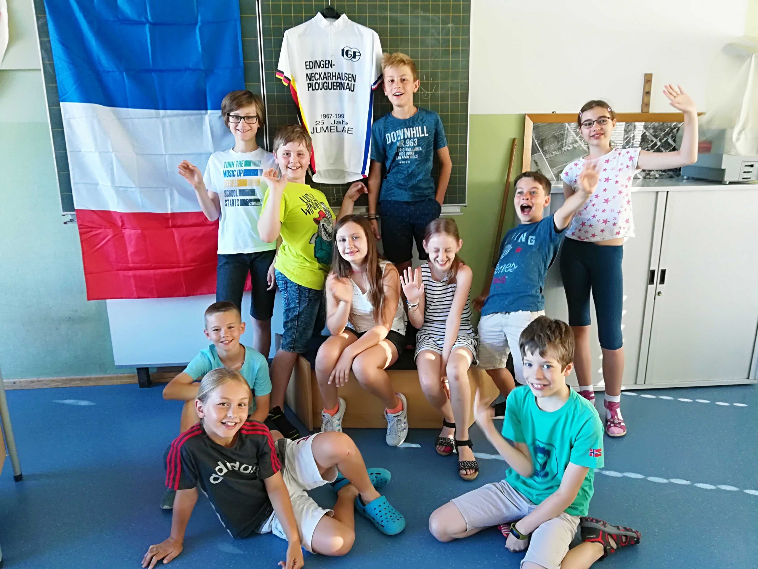 Schüler der Graf-von-Oberndorff-Schule beim französischen Workshop