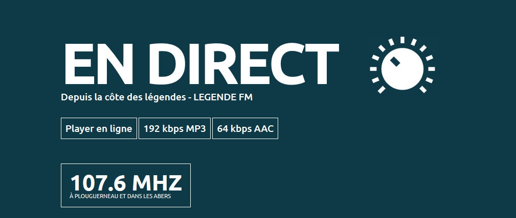Webseite von Légende FM