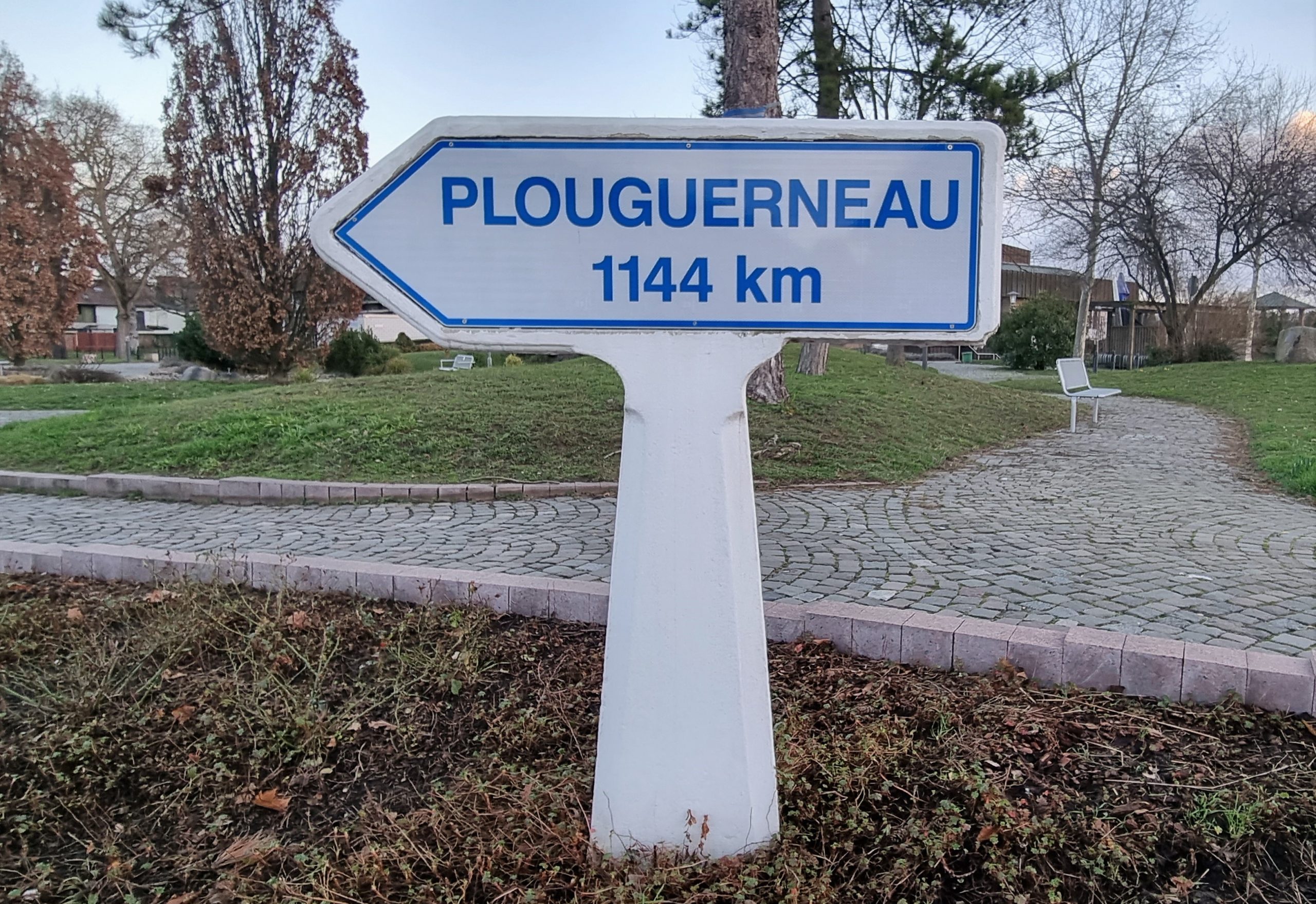 Schild Richtung Plouguerneau