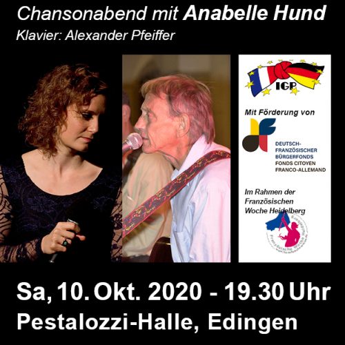 Chansonabend mit Anabelle Hund „Hommage à Graeme Allwright“ am 10. Oktober