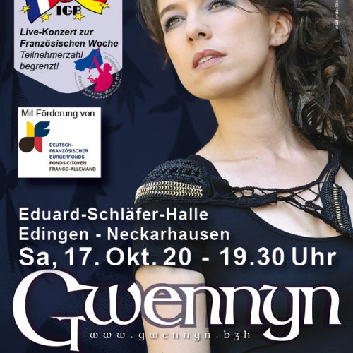 Konzert mit Gwennyn und Band – Keltischer Folk-Pop am 17. Oktober. Tournee-Absage. Verschoben 2021